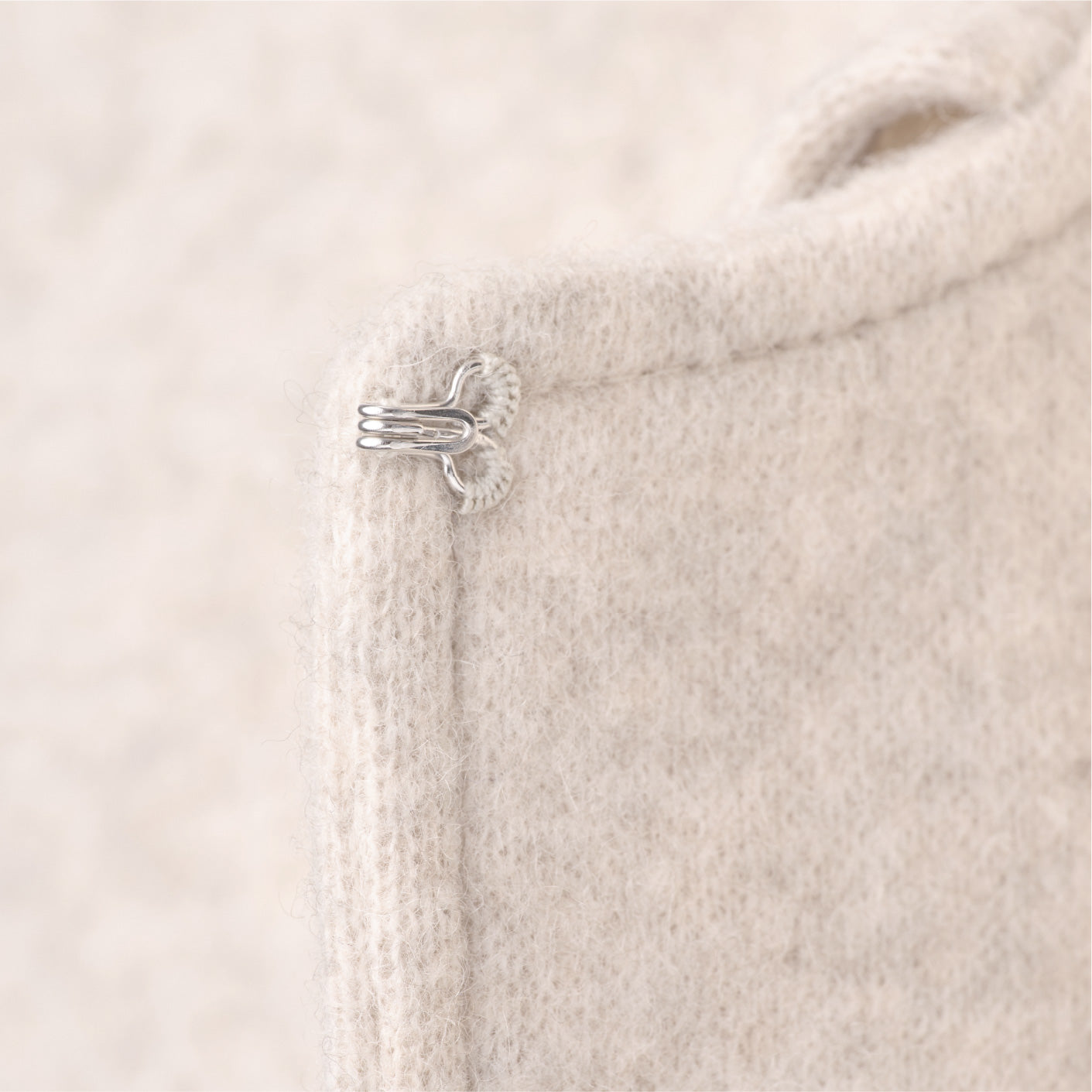 ウールカシミヤ混リバー ジレコート